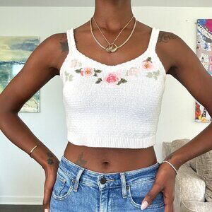 Alice + Olivia Brigida Embroider Tank